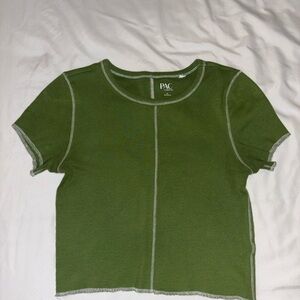 PacSun Green Short Sleeve Top